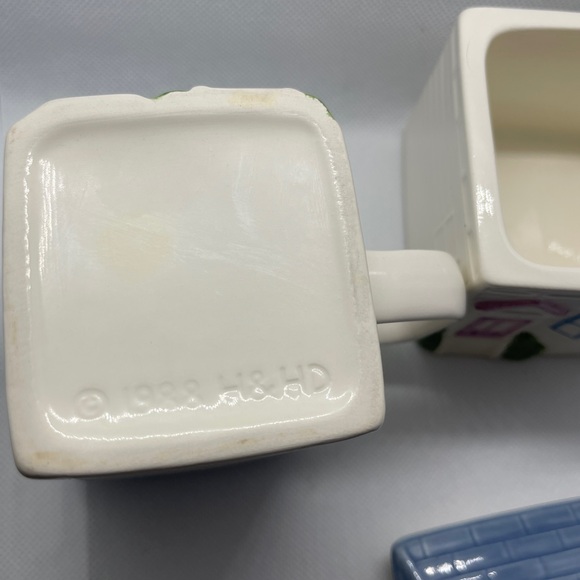 Vintage Victorian Home Sugar & Creamer Set with Lid - Picture 5 of 6